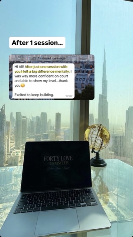 Message from a Forty-Love player