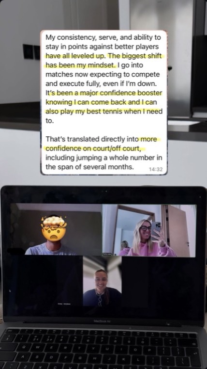 Message from a Forty-Love player