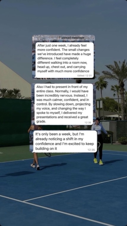 Message from a Forty-Love player